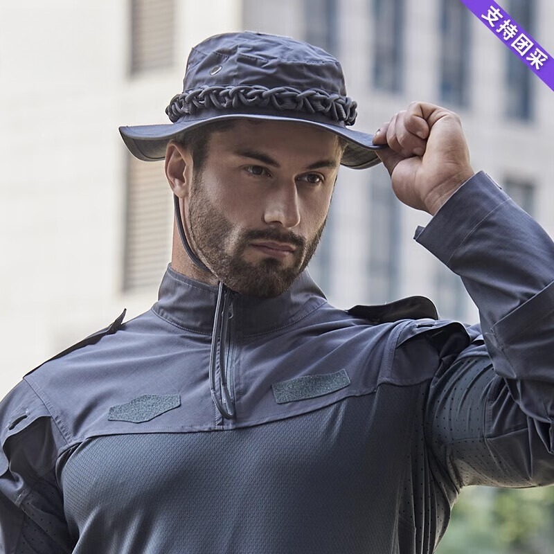 Boonie Hat Tactical - メンズタクティカルブーニーハット、通気性のある日よけ帽子、軽量アウトドアトレーニングハンティングキャンプキャップ