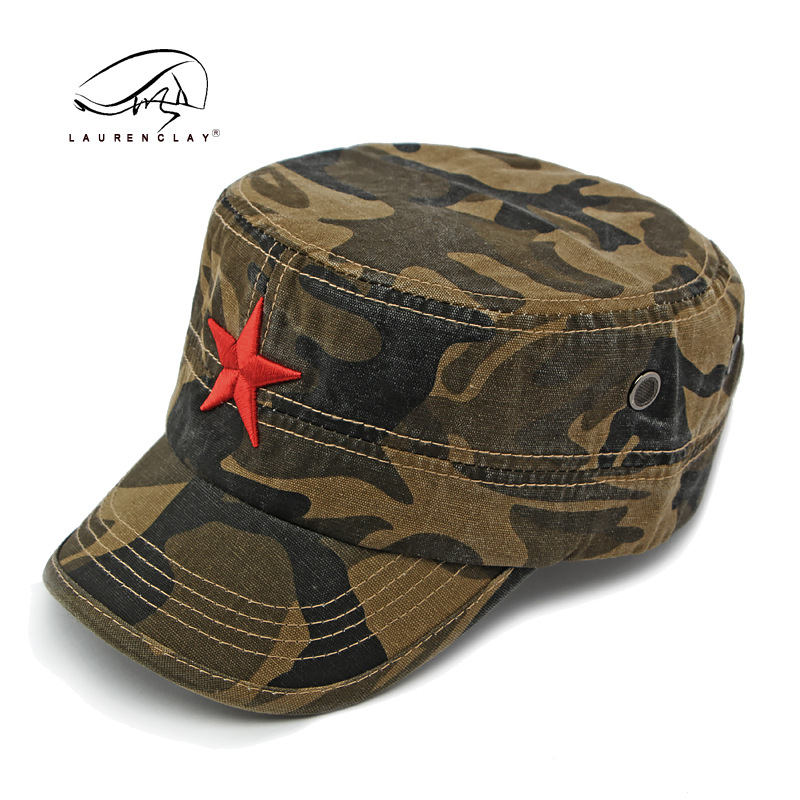 メンズカモフラージュベースボールキャップ,アウトドアスポーツ - Snapback Hat Flat のレビューと価格