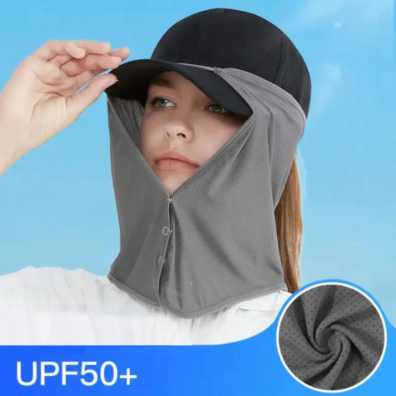 速乾性釣りキャップフェイスネックサンシェードマスクキャップ  - Visor Sun Hat のレビューと価格