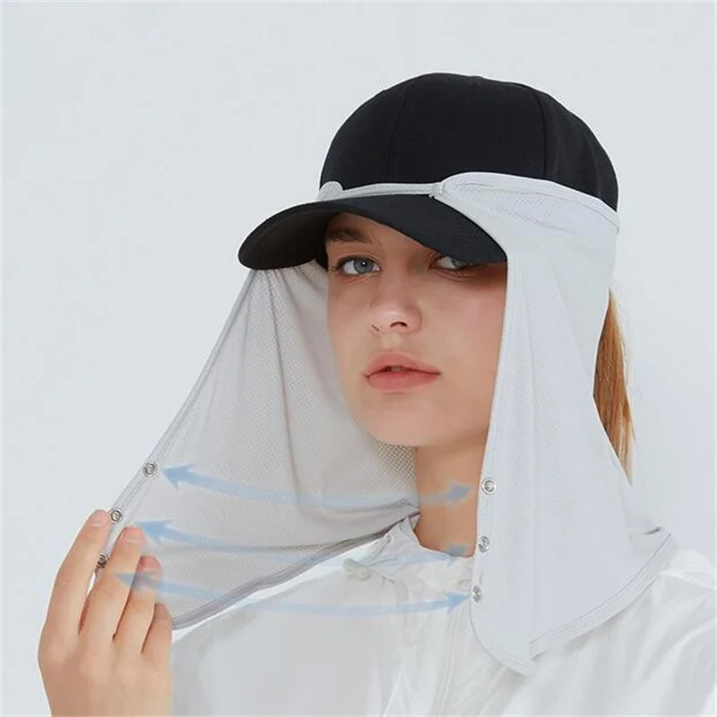 速乾性釣りキャップフェイスネックサンシェードマスクキャップ  - Visor Sun Hat のレビューと価格