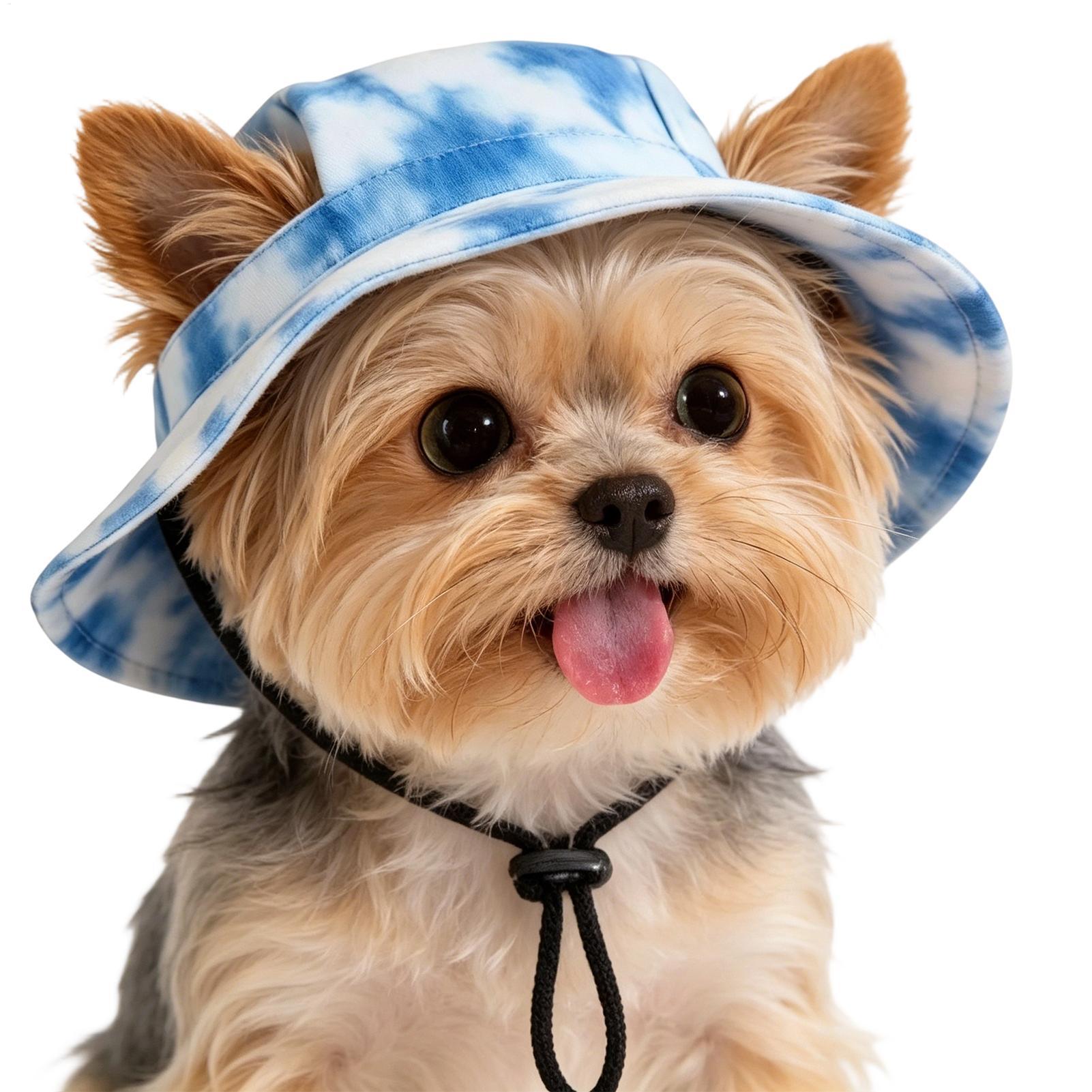 1PC 調節可能な犬用帽子かわいいプリントキャップ子犬や小型 - Running Cap Lightweight のレビューと価格