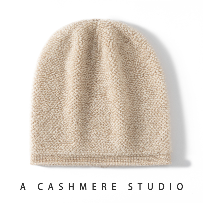 新秋冬 100%ピュアカシミヤ製 アウトドア用カフ付き暖かい - Beanie Cuffed Knit のレビューと価格