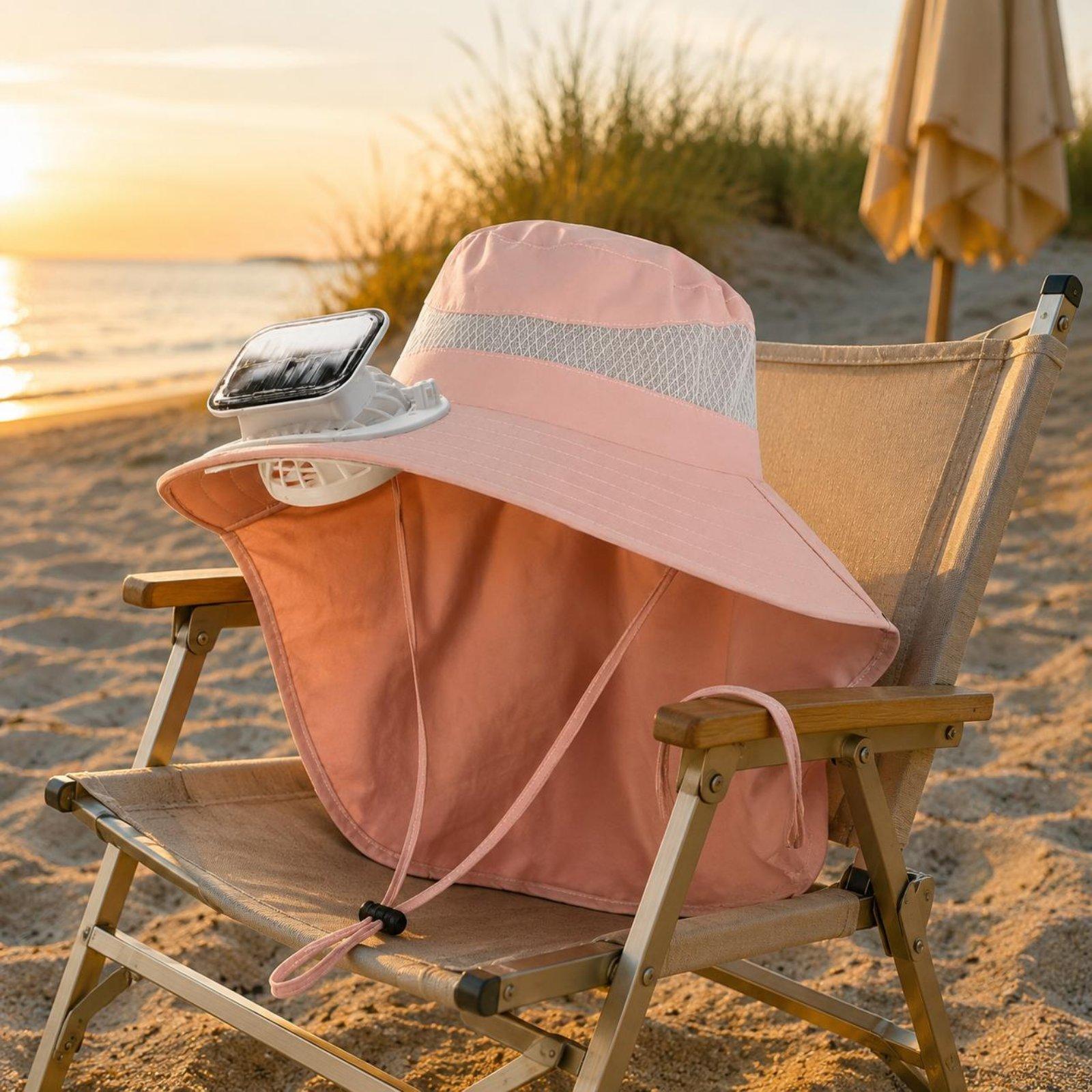 調節可能な子供用日よけ帽子ソーラーファン冷却バイザーキャップ - Visor Sun Hat のレビューと価格