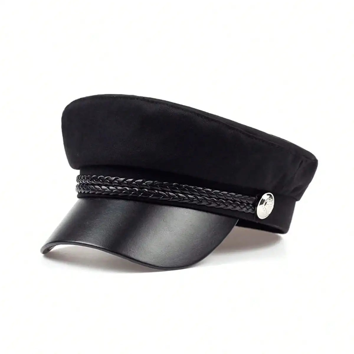ユニセックスホワイトバックルミリタリーハットフラットトップ野 - Snapback Hat Flat のレビューと価格