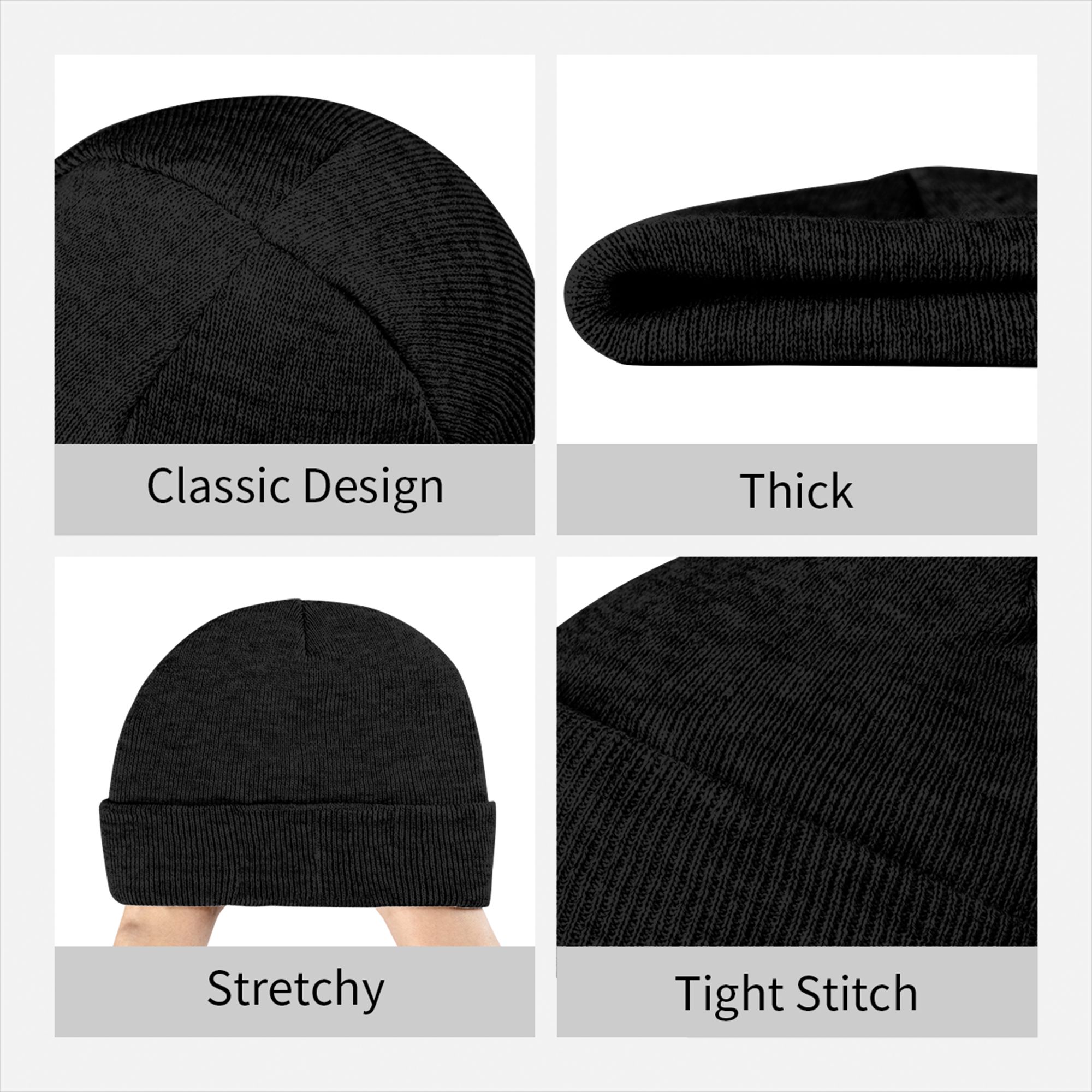 デウス・ヴルト - テンプル騎士団風リブニットカフ付きビーニ - Beanie Cuffed Knit のレビューと価格